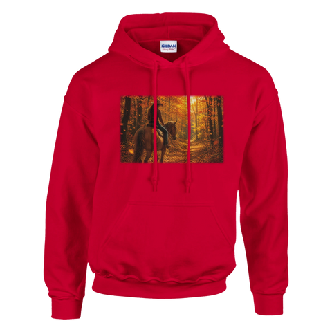 Herbstritt im Waldlicht – Hoodie