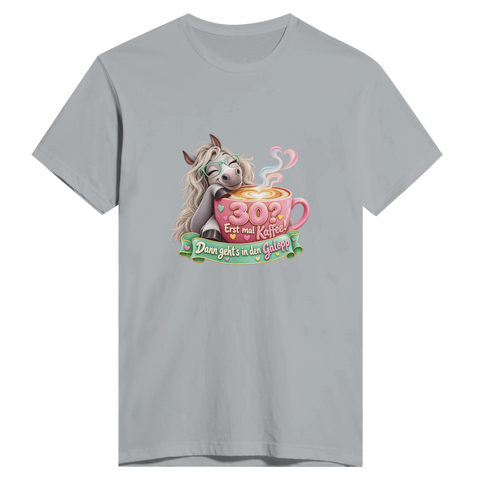 30? Erst mal Kaffee! – Herren-T-Shirt