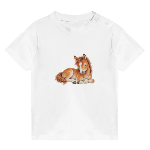 Blumenruhe – Baby-T-Shirt