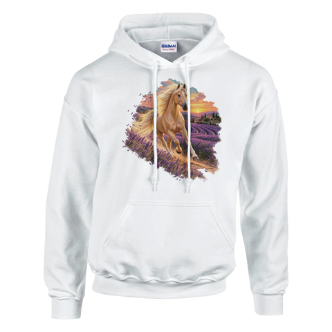 Palomino im Lavendelabend – Hoodie
