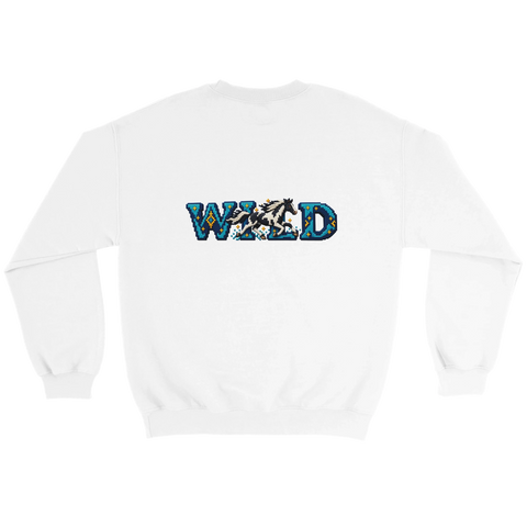 Wild – Paint im Pixel-Galopp – Pullover mit Rückendruck