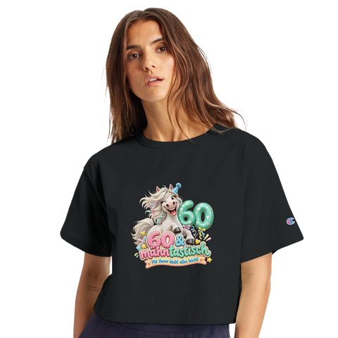 60 und mähntastisch – Crop-Top