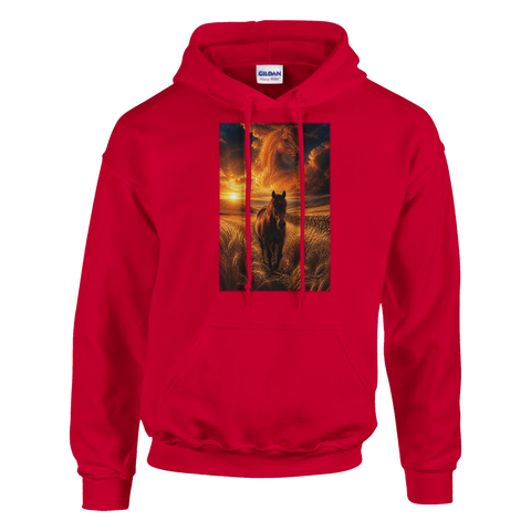 Weizenpfad im Abendfeuer – Hoodie
