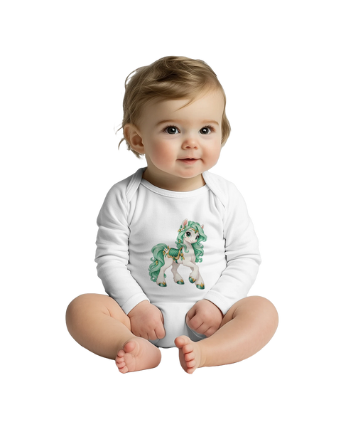 Mintzauber-Mina – Baby-Strampler langarm