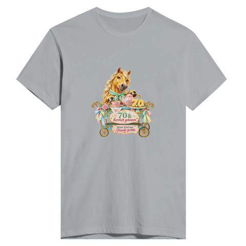 70 und herrlich gelassen – Herren-T-Shirt