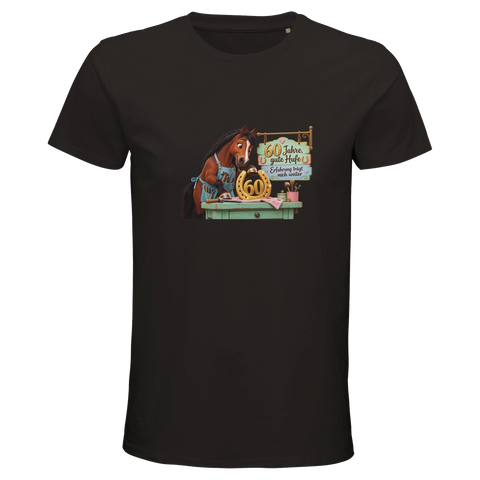 60 Jahre, gute Hufe – Bio-T-Shirt Herren