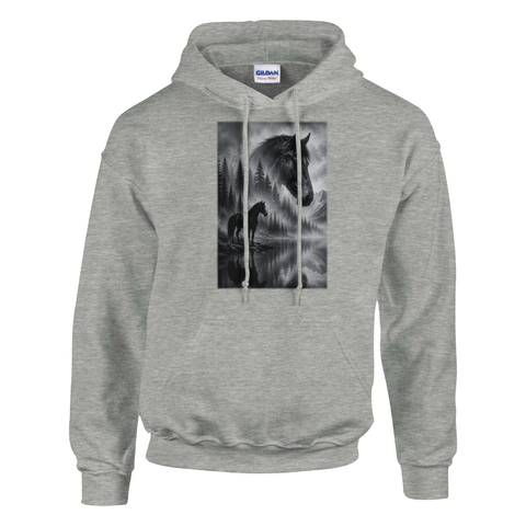 Pferd am Nebelsee – Hoodie