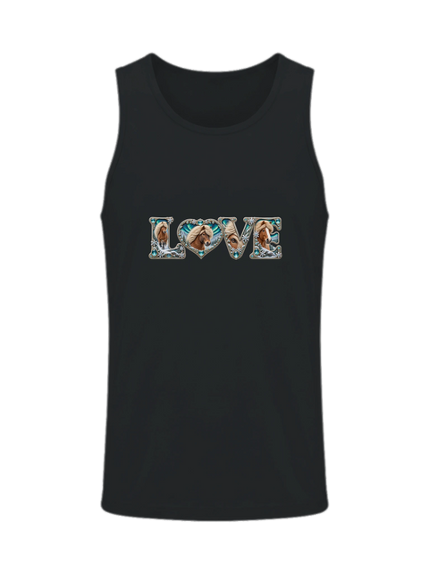 Love – Islandpferd im Nordlicht – Herren-Tank-Top