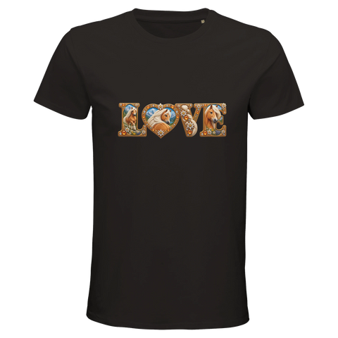 Love – Haflinger mit Edelweiß – Bio-T-Shirt Herren