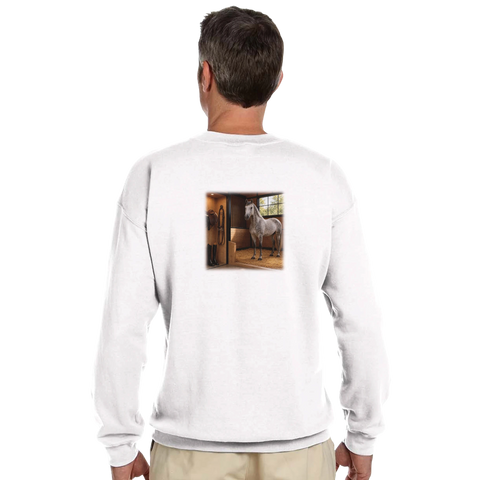 Schimmel in der Box – Pullover mit Rückendruck