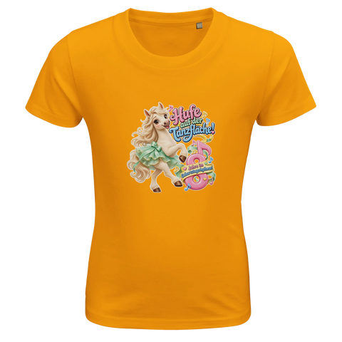 Hufe auf der Tanzfläche! (8 Jahre) – Kinder-T-Shirt Bio