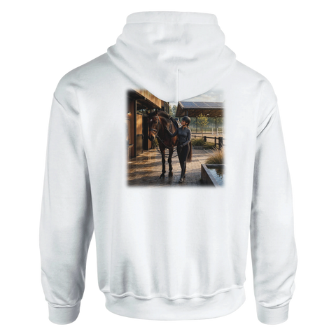 Der Weg zur Halle – Hoodie mit Rückendruck