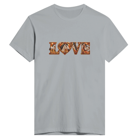 Love – Appaloosa im Herbstlaub – Herren-T-Shirt