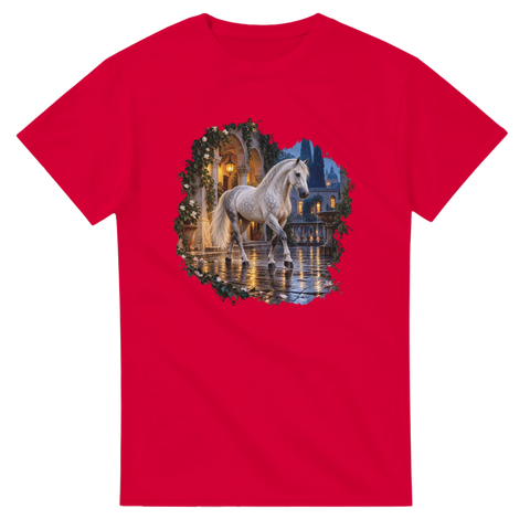 Lipizzaner im venezianischen Regenhof – T-Shirt