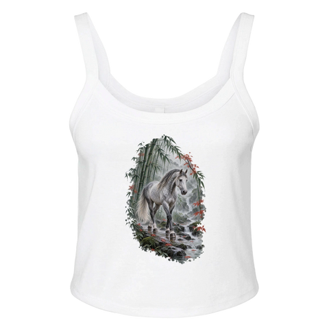 Grauschimmel im Bambuswald – Ripp-Tank-Top