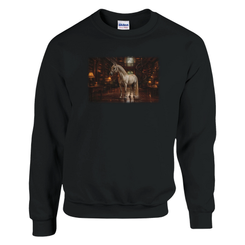 Pferd in der Bibliothek – Pullover