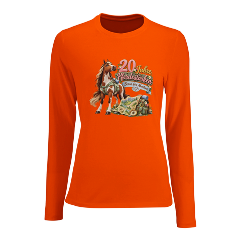 20 Jahre Pferdestärken – Damen-Langarmshirt