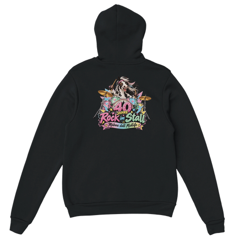40 Jahre Rock im Stall – Hoodie mit Rückendruck