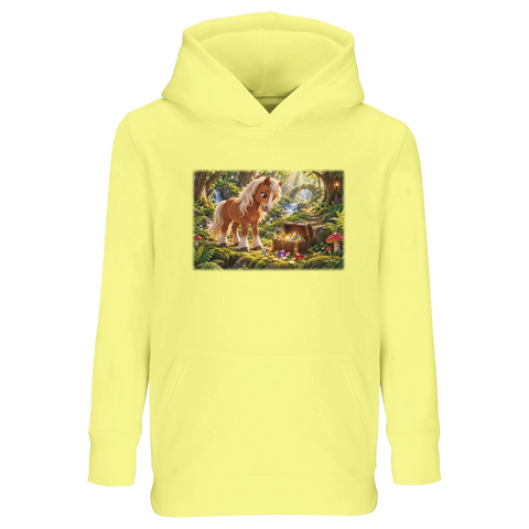 Abenteuerpony mit Schatztruhe – Kinder-Hoodie