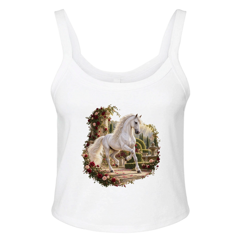 Andalusier im Rosengarten – Ripp-Tank-Top