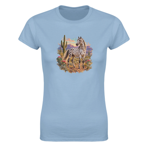Appaloosa im Wüstental – Damen-T-Shirt