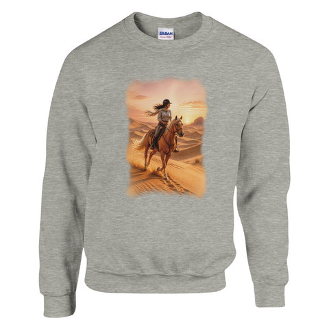 Reiterin in den Sanddünen – Pullover