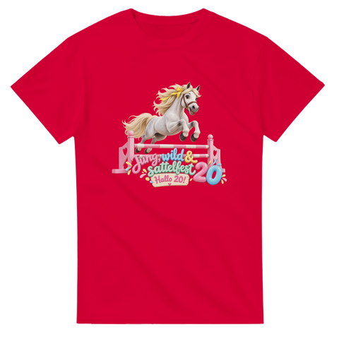 Jung, wild und sattelfest! – T-Shirt