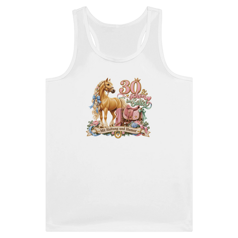 30 und schon im Sattel – Tank-Top