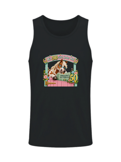 Mit 50 sitzt jeder Huf – Herren-Tank-Top