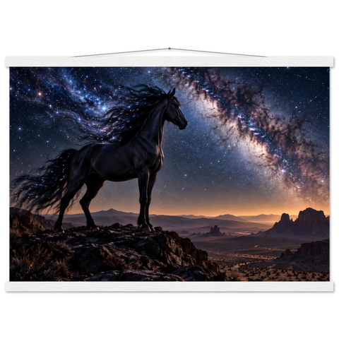 Rappe unter der Milchstraße – Poster mit Leisten 50×70 cm