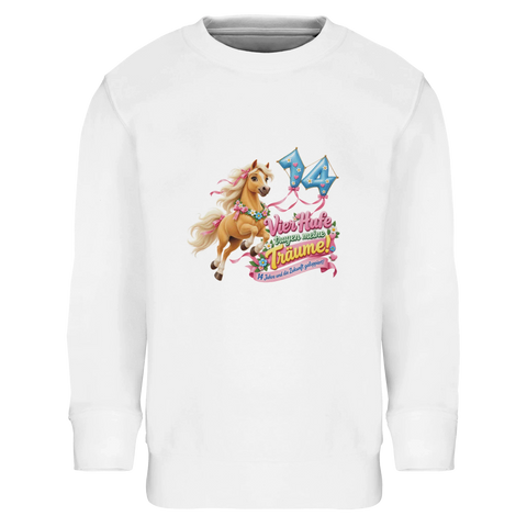 Vier Hufe tragen meine Träume! (14 Jahre) – Kinder-Pullover
