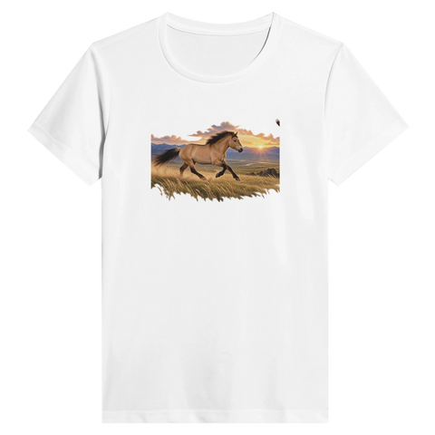 Falbe in der Steppe – Performance-Shirt Damen