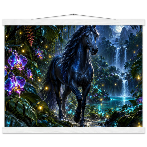 Rappe im Orchideendschungel – Poster mit Leisten 40×50 cm
