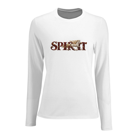 Spirit – Schimmel in Weinrot – Damen-Langarmshirt