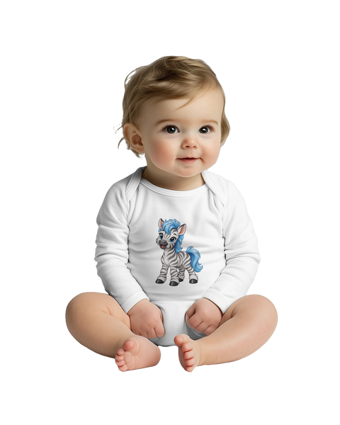 Streifenflitzer – Baby-Strampler langarm