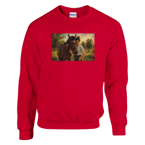 Stiller Moment auf der Koppel – Pullover