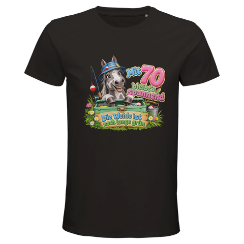 Mit 70 bleibt's spannend – Bio-T-Shirt Herren