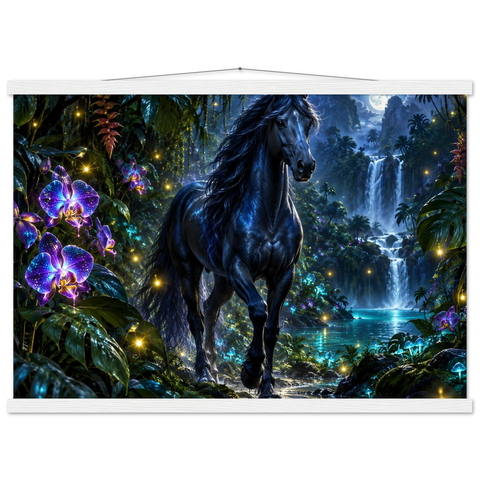 Rappe im Orchideendschungel – Poster mit Leisten 50×70 cm