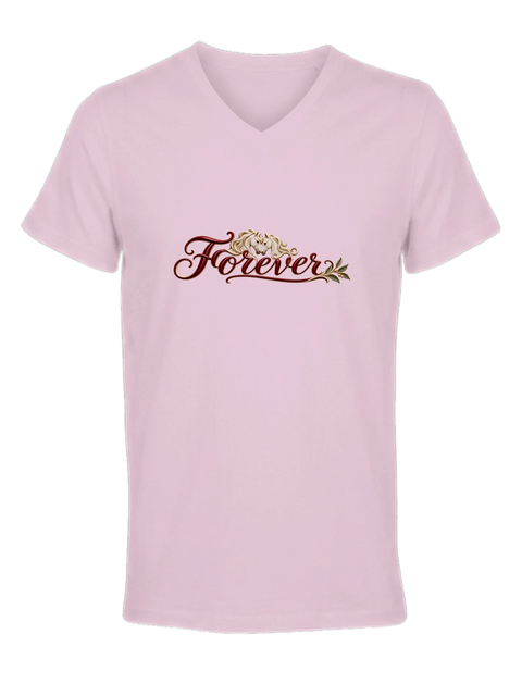 Forever – Pferdepaar und Olivenzweig – Damen-T-Shirt V-Ausschnitt
