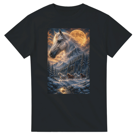 Mondnacht im Schneewald – T-Shirt
