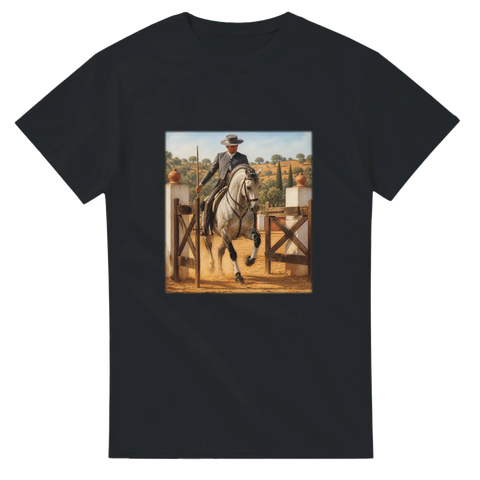 Andalusischer Reiter am Hoftor – T-Shirt