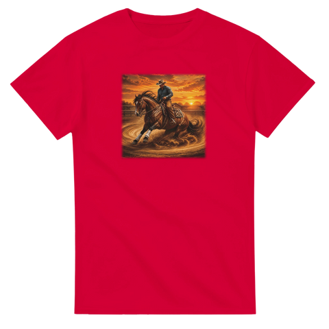 Reining im Sonnenuntergang – T-Shirt