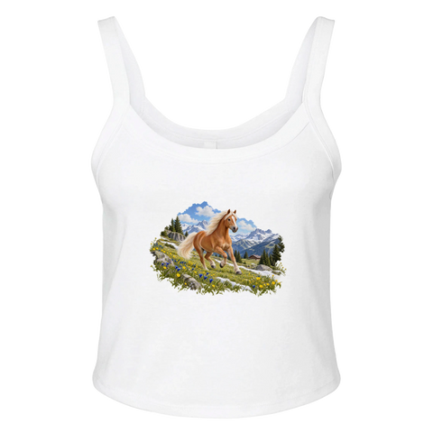 Haflinger auf der Frühlingsalm – Ripp-Tank-Top