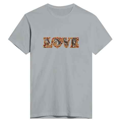 Love – Andalusier in Rubinrot – Herren-T-Shirt