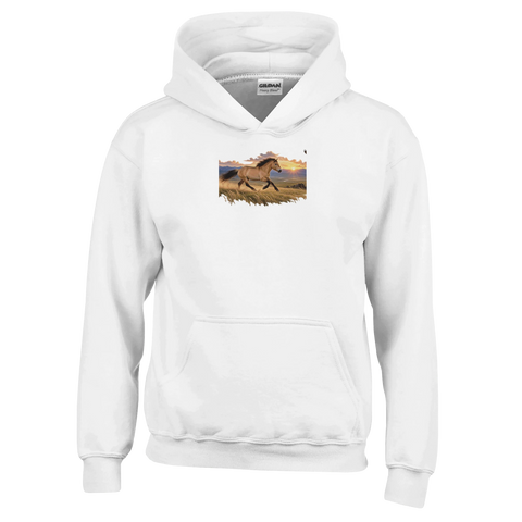 Falbe in der Steppe – Kinder-Hoodie