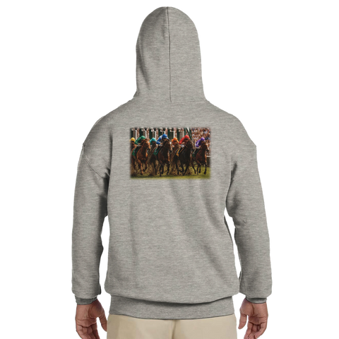 Start aus der Box – Hoodie mit Rückendruck