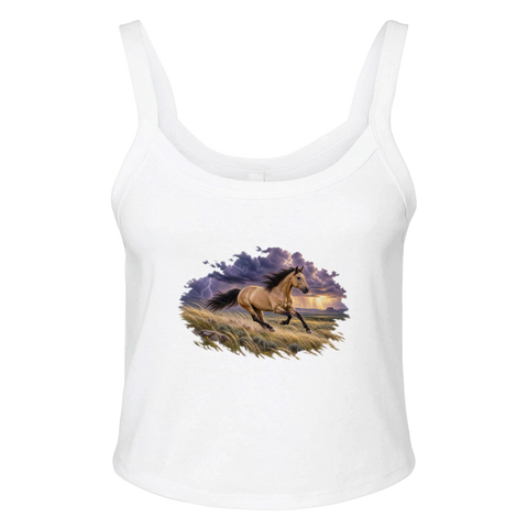 Buckskin im Prärie-Gewitter – Ripp-Tank-Top
