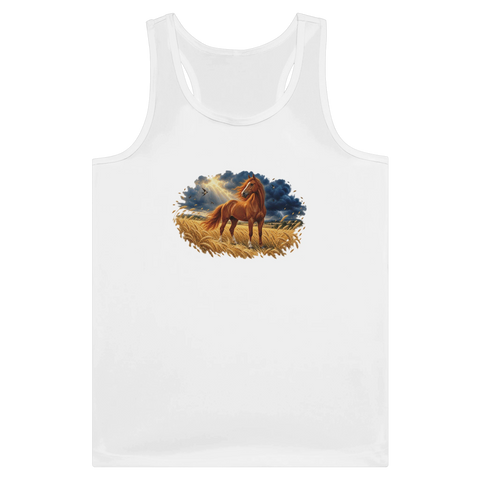 Fuchs im Weizenfeld vor dem Gewitter – Tank-Top