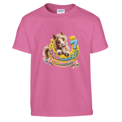 Ein Hoch auf meine Hufe! (7 Jahre) – Kinder-T-Shirt