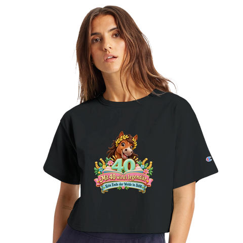 Mit 40 wird's legendär – Crop-Top